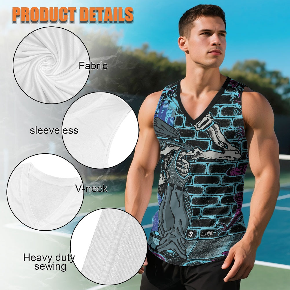 The Last Cholo Men's V-neck vest