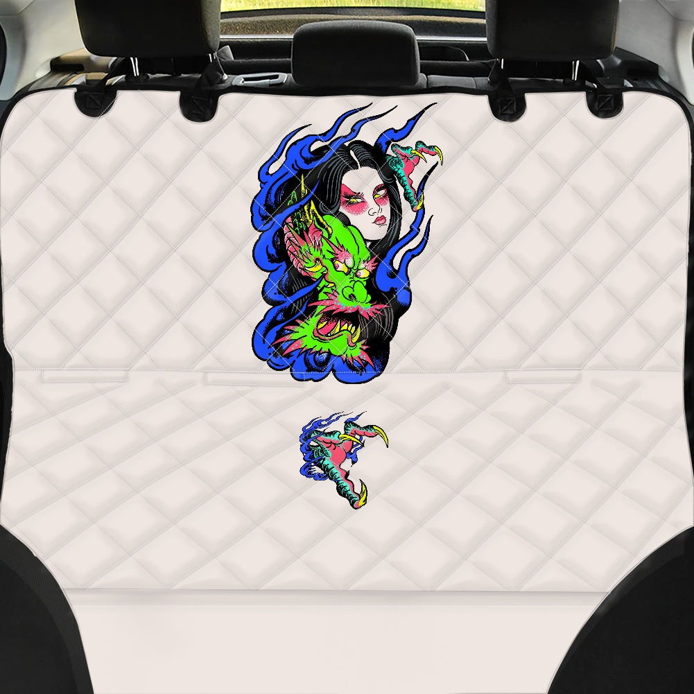 Dragon Lady Car back seat mat (quilted version)