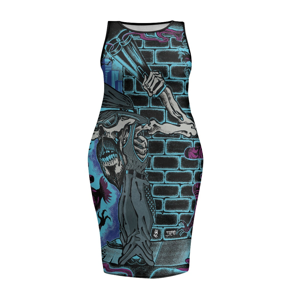 The Last Cholo Women's sleeveless plus size dress