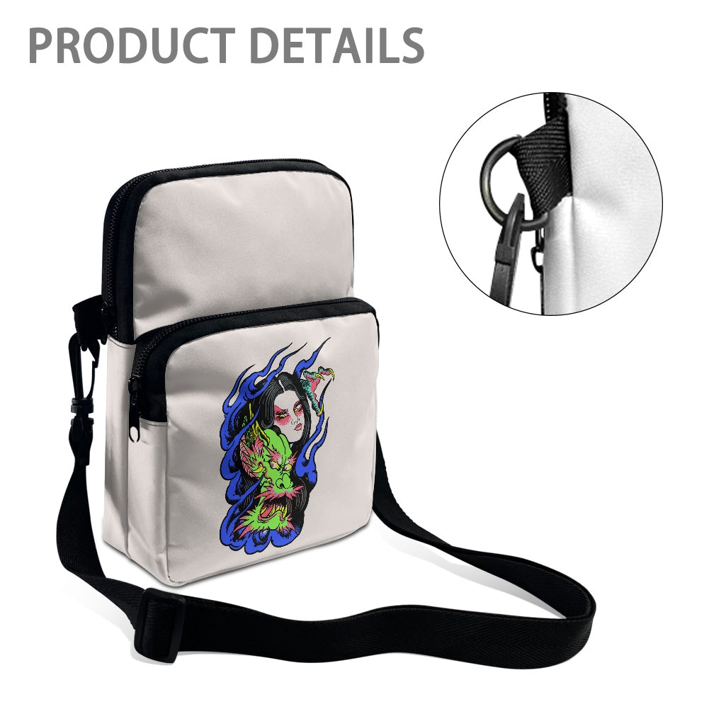 Dragon Lady Double layer crossbody bag