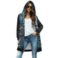 The Last Cholo Women's mid-length hooded sweatshirt cardigan