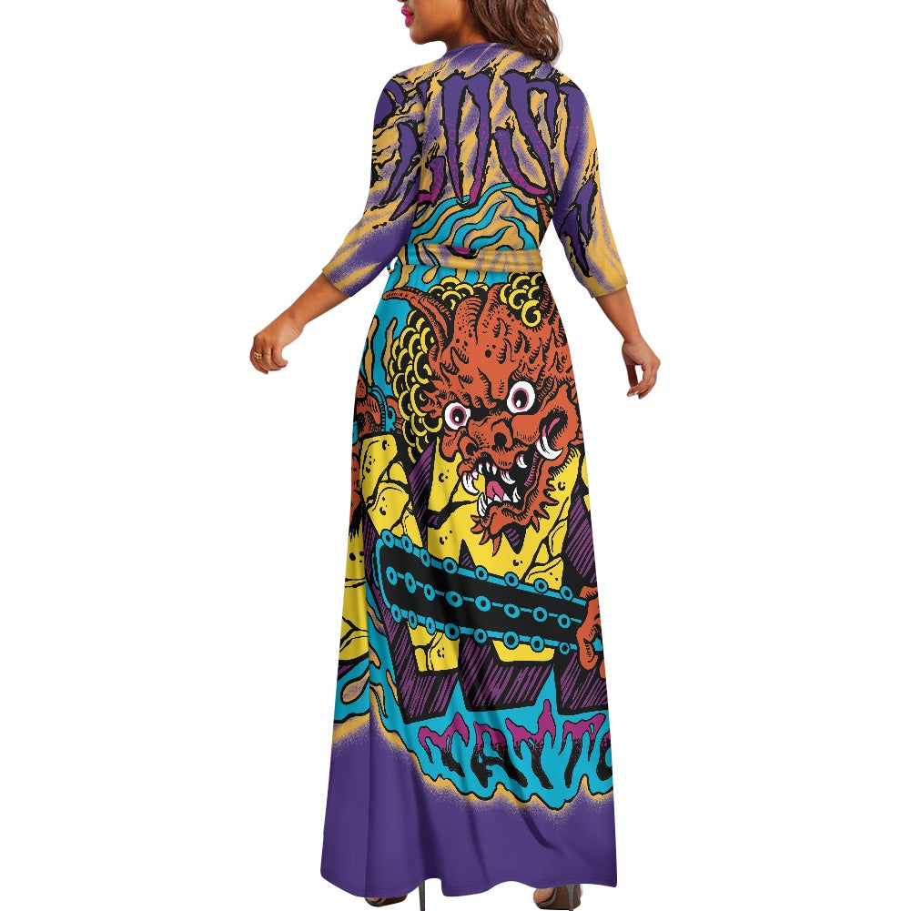 ONI V-neck Maxi Dress