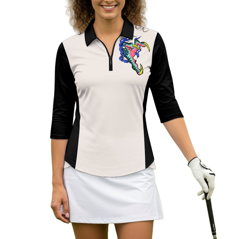 Dragon Lady Women's 3/4 Sleeve Golf Top