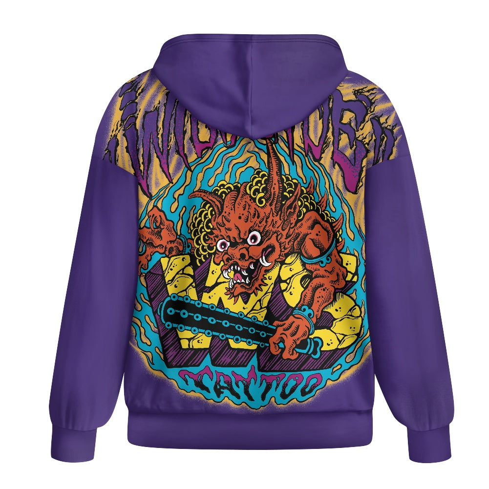 ONI Ladies loose zipper sweatshirt