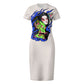Dragon Lady Women's short-sleeved round-neck long skirt (220g)