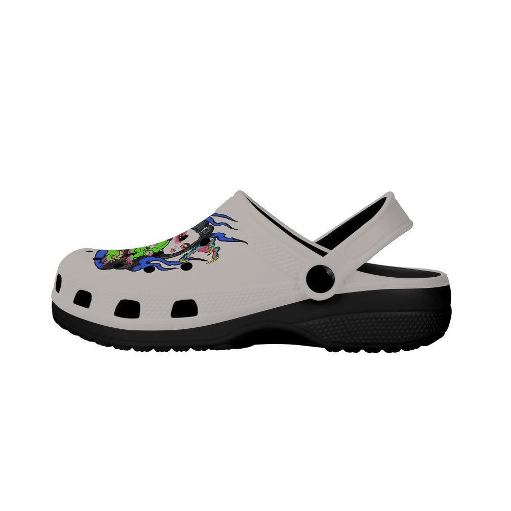 Dragon Lady Adult Crocs Black Sole