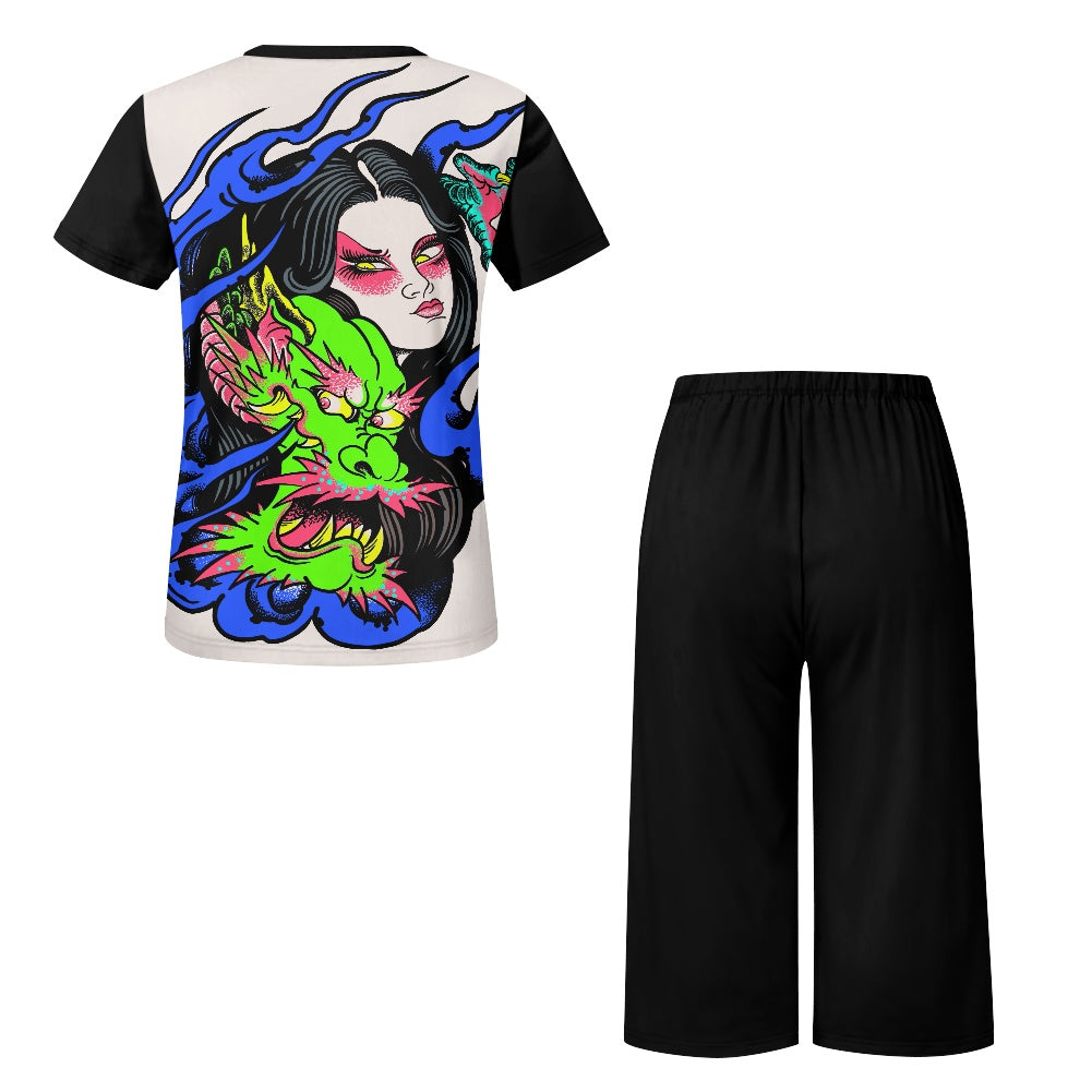 Dragon Lady Women's Summer Pajama Sets