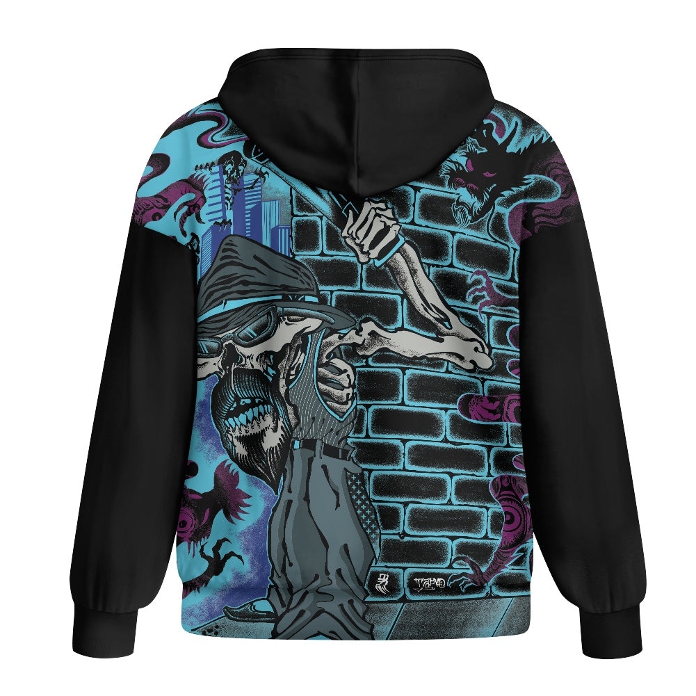 The Last Cholo Ladies loose zipper sweatshirt