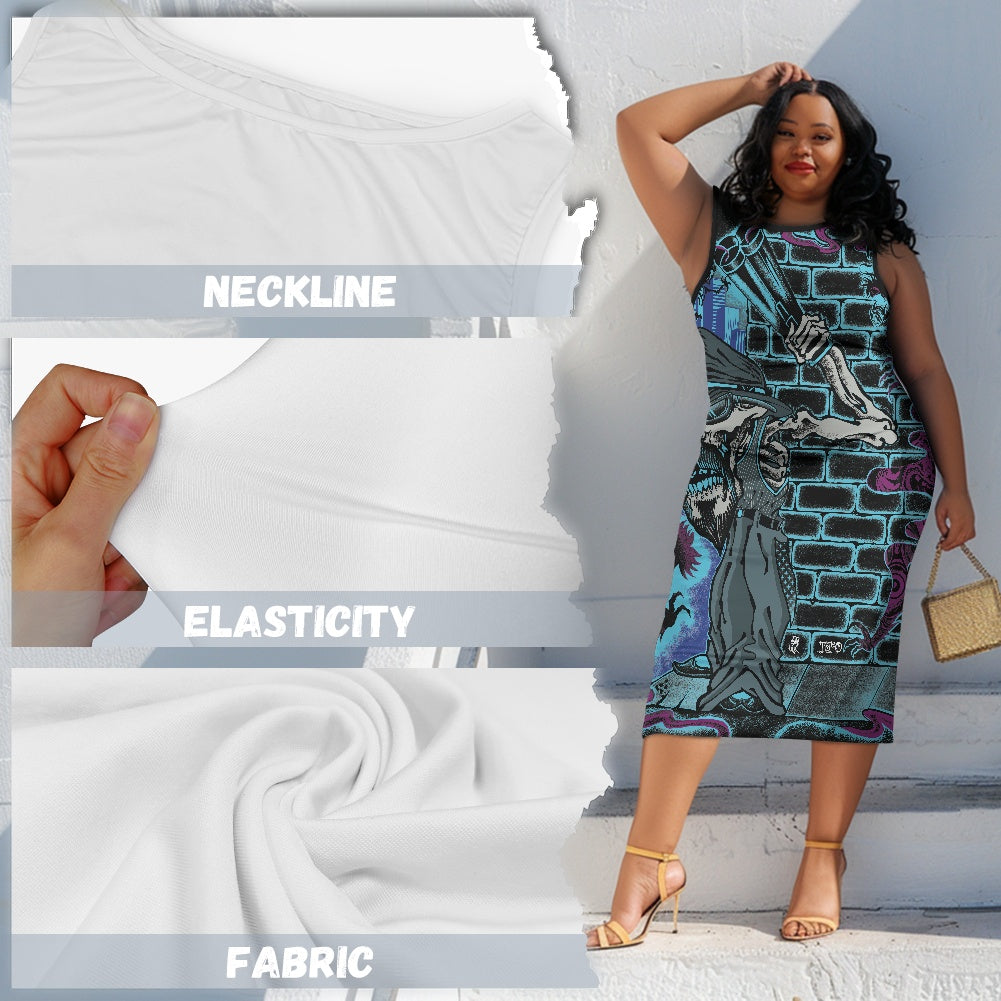The Last Cholo Women's sleeveless plus size dress