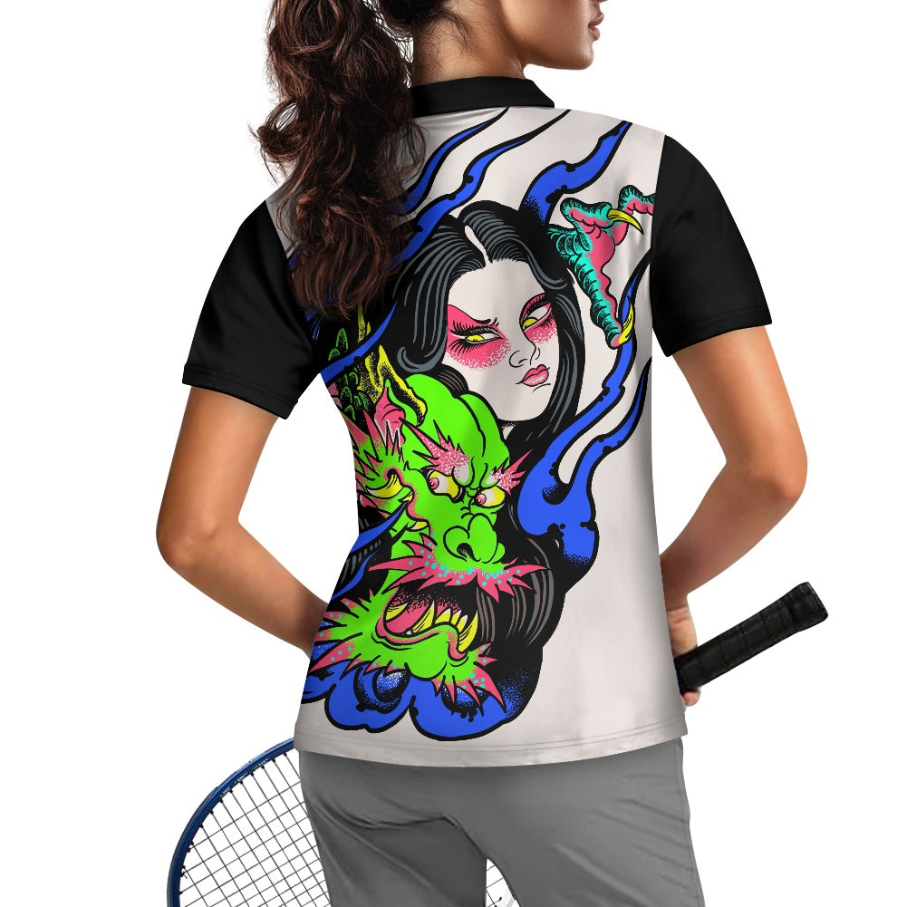Dragon Lady Women's Short Sleeve Golf Shirt