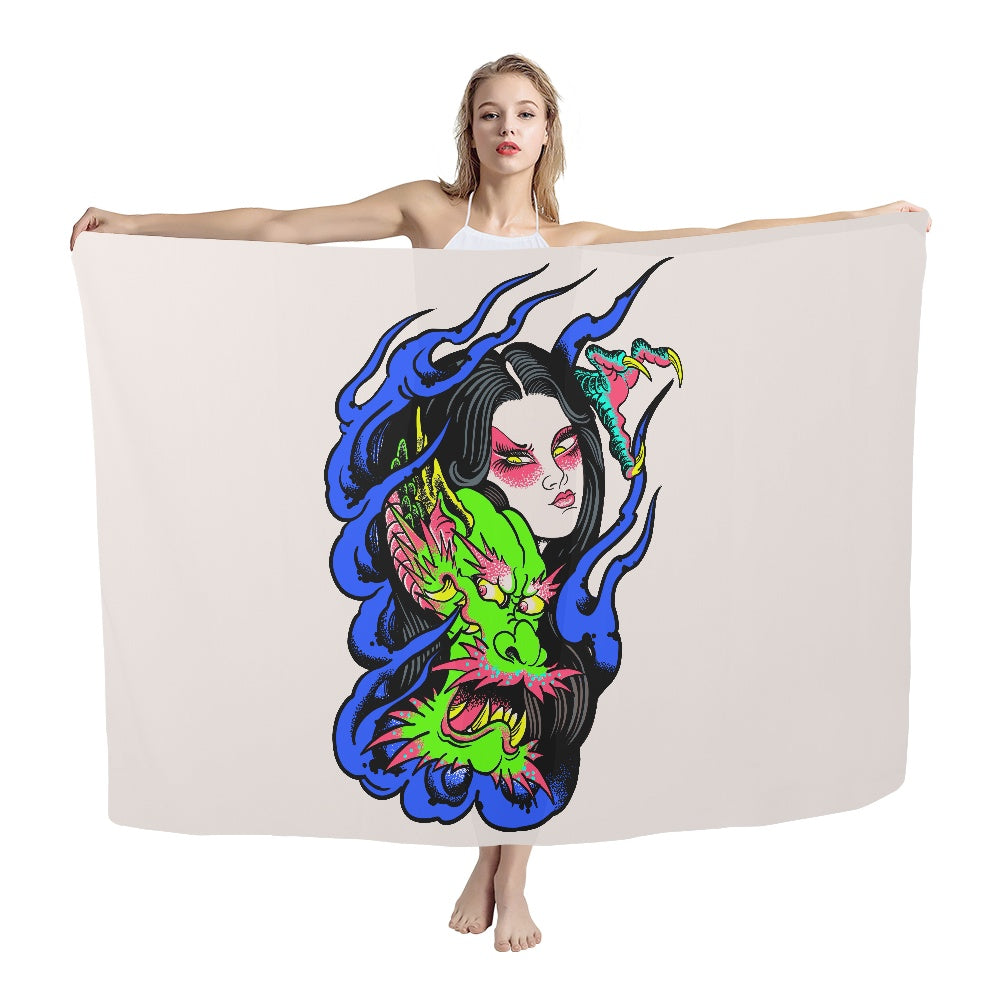 Dragon Lady Woven Beach Scarves (168*112cm)