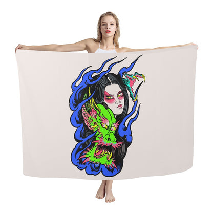 Dragon Lady Woven Beach Scarves (168*112cm)