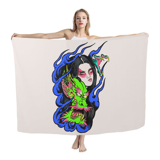 Dragon Lady Woven Beach Scarves (168*112cm)