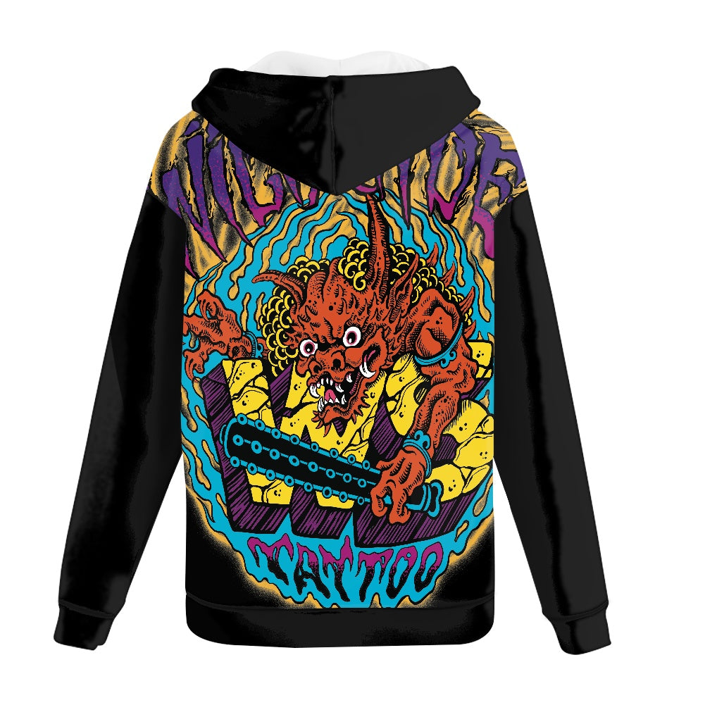 ONI Full print zip hooded hoodie