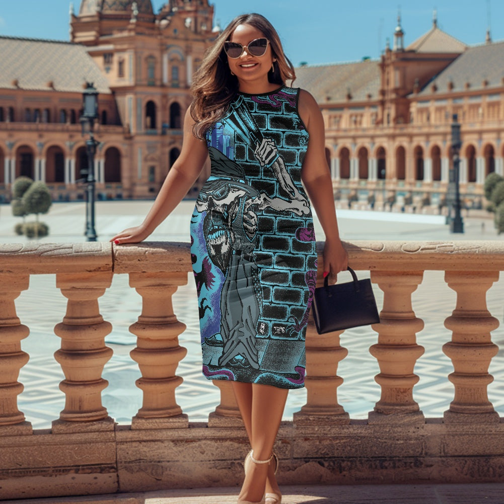 The Last Cholo Women's sleeveless plus size dress