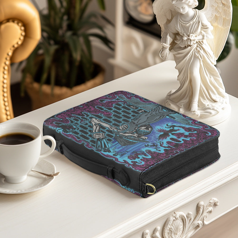 The Last Cholo Litchi pattern PU Bible bag (with shoulder strap)