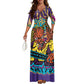 ONI V-neck Maxi Dress
