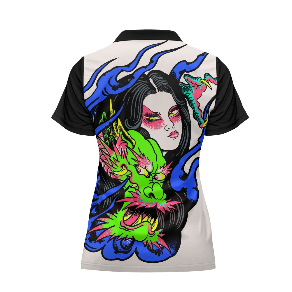 Dragon Lady Women's Short Sleeve Golf Shirt