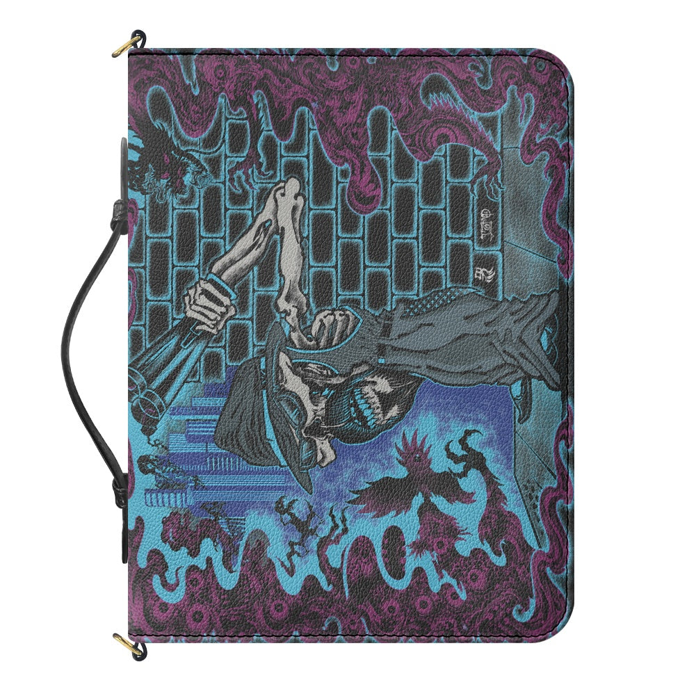 The Last Cholo Litchi pattern PU Bible bag (with shoulder strap)
