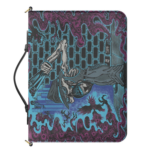 The Last Cholo Litchi pattern PU Bible bag (with shoulder strap)