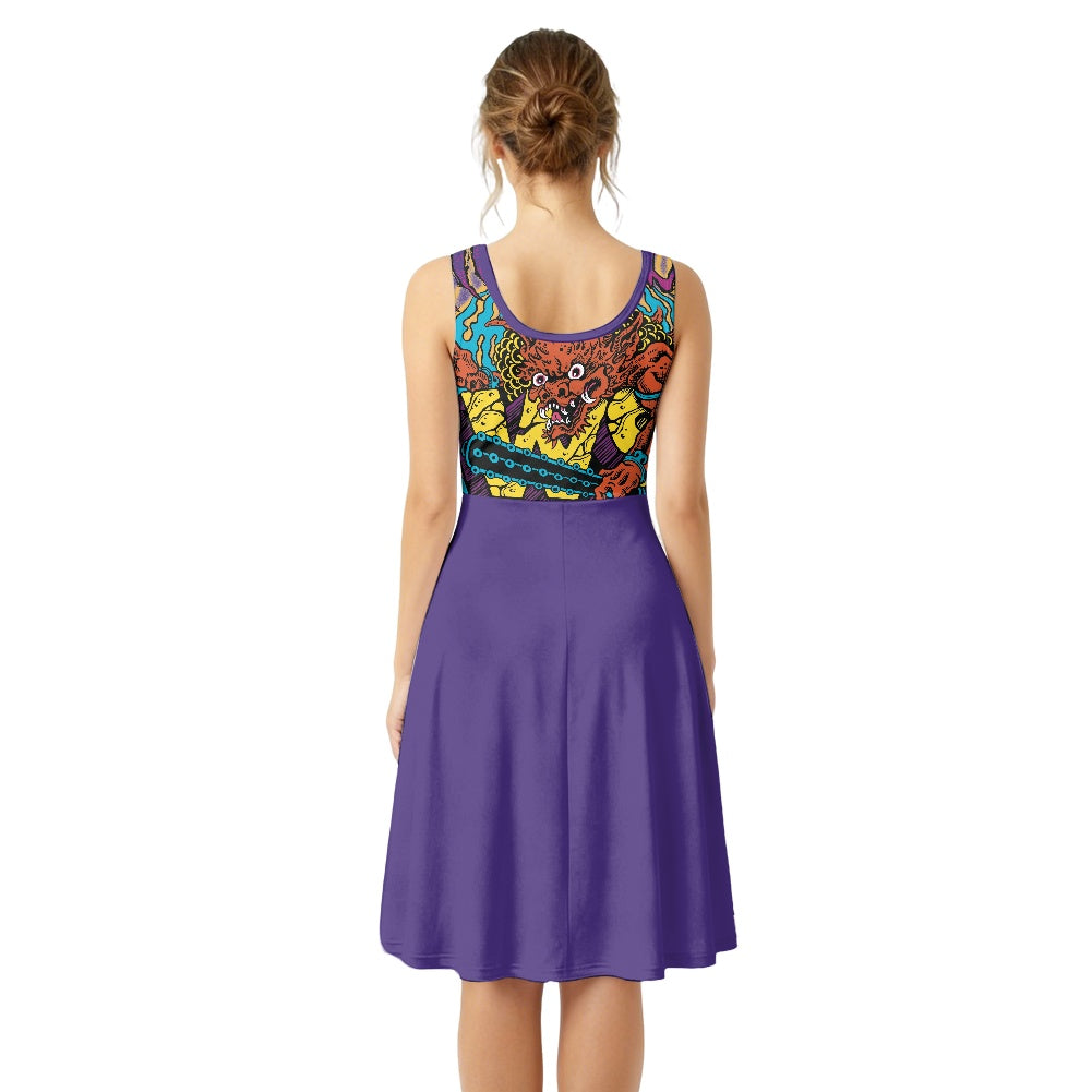 ONI Women's Sleeveless Dress with Pockets