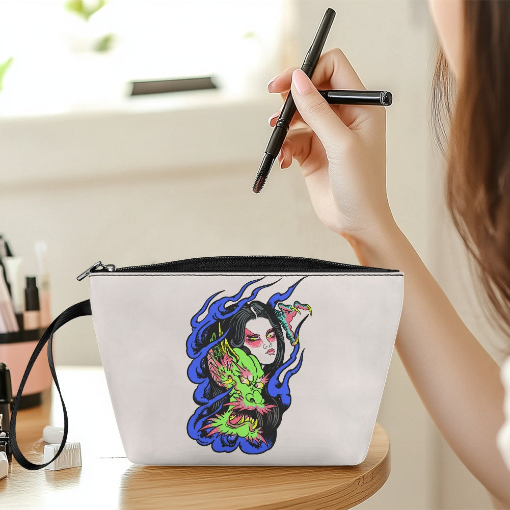 Dragon Lady Women's simple flat cosmetic bag