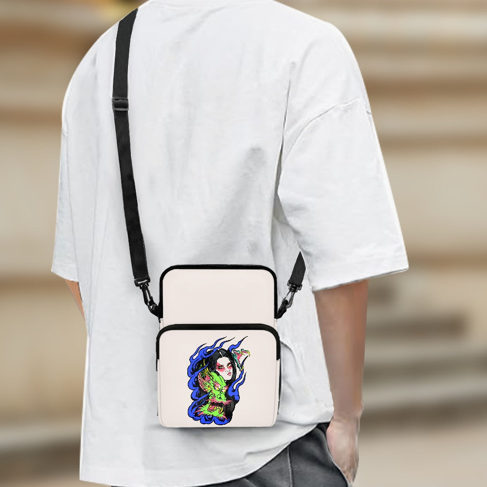 Dragon Lady Double layer crossbody bag