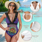 ONI Women's Ruffled Lace Up One-Piece Swimsuit