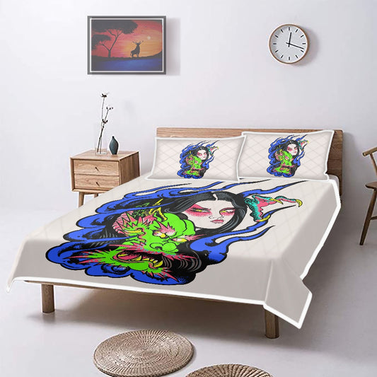 Dragon Lady Air Conditioning Quilt Pillowcase Set