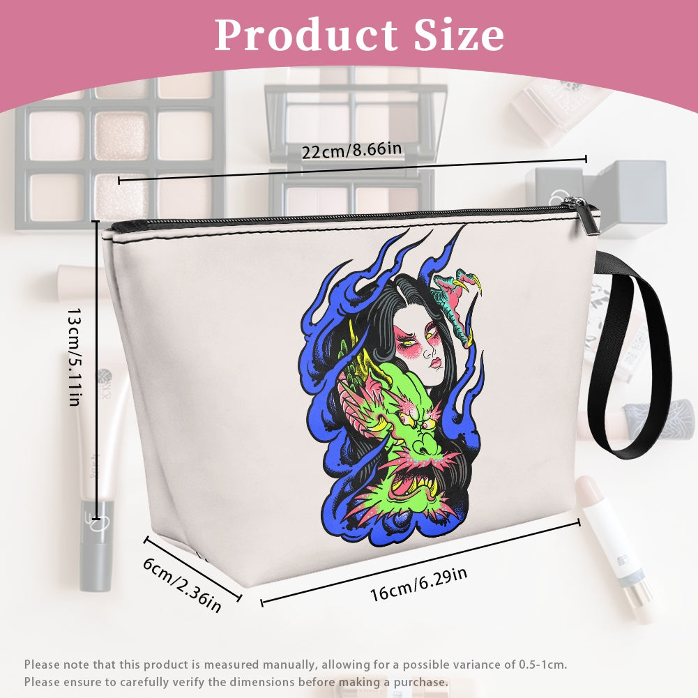 Dragon Lady Women's simple flat cosmetic bag