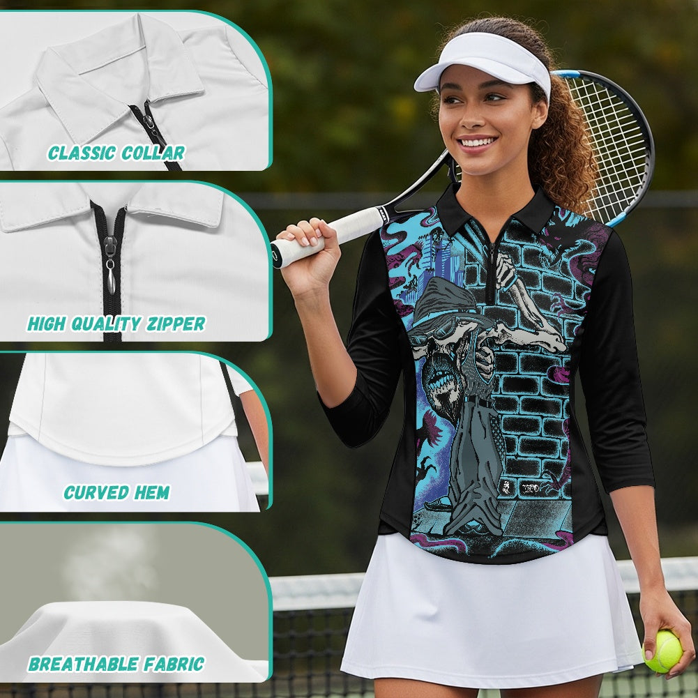 The Last Cholo Women's 3/4 Sleeve Golf Top