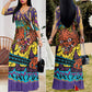 ONI V-neck Maxi Dress