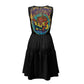 ONI Women's sleeveless round neck patchwork skirt