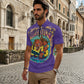 ONI Short Sleeve Zip-Up Polo Shirt