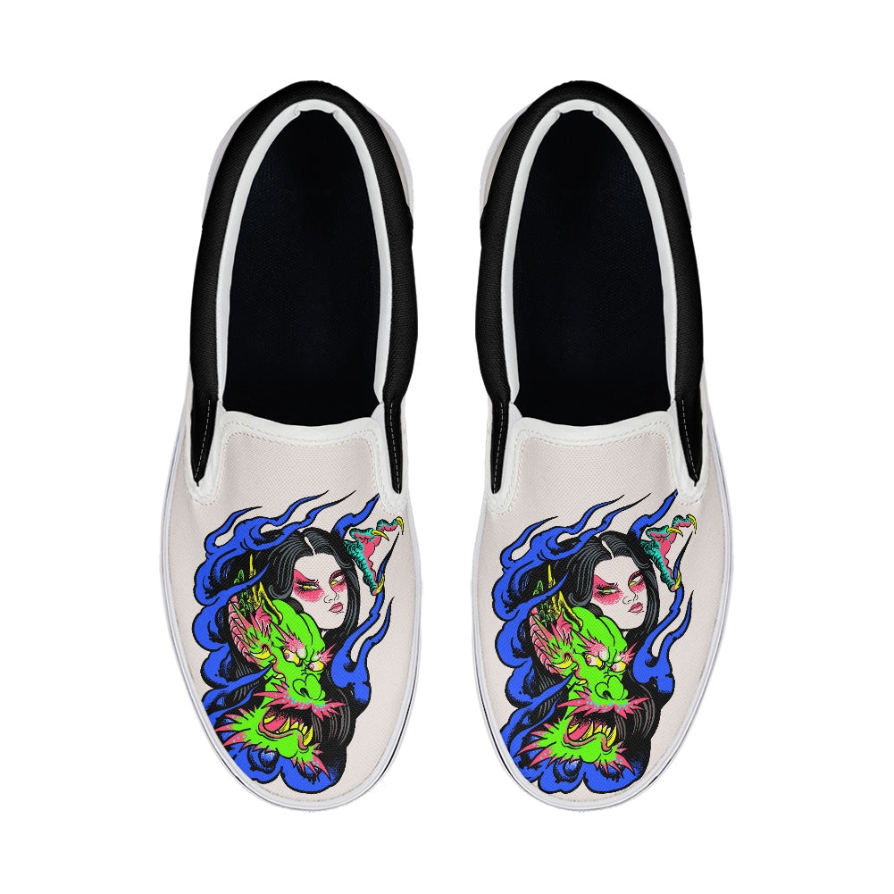 Dragon Lady Pedal canvas shoes