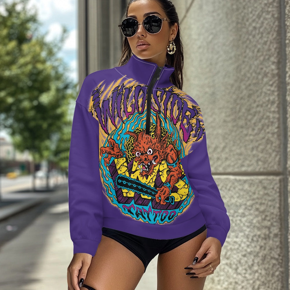 ONI Women's long sleeve zipper sweatshirt