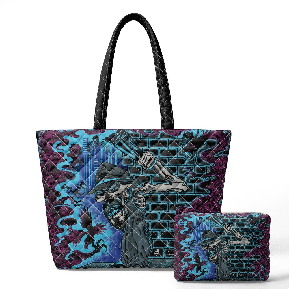 The Last Cholo Quilted shoulder bag/storage bag 2-piece set