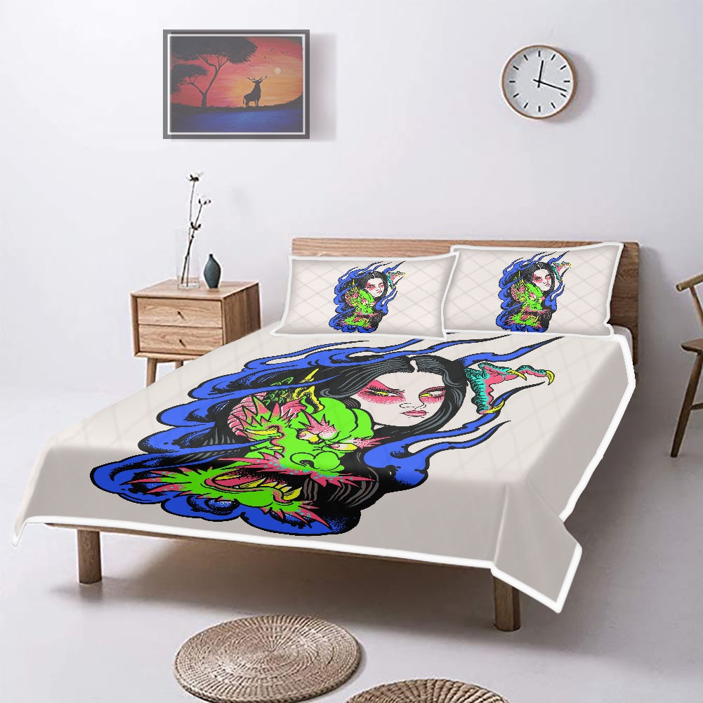 Dragon Lady Air Conditioning Quilt Pillowcase Set