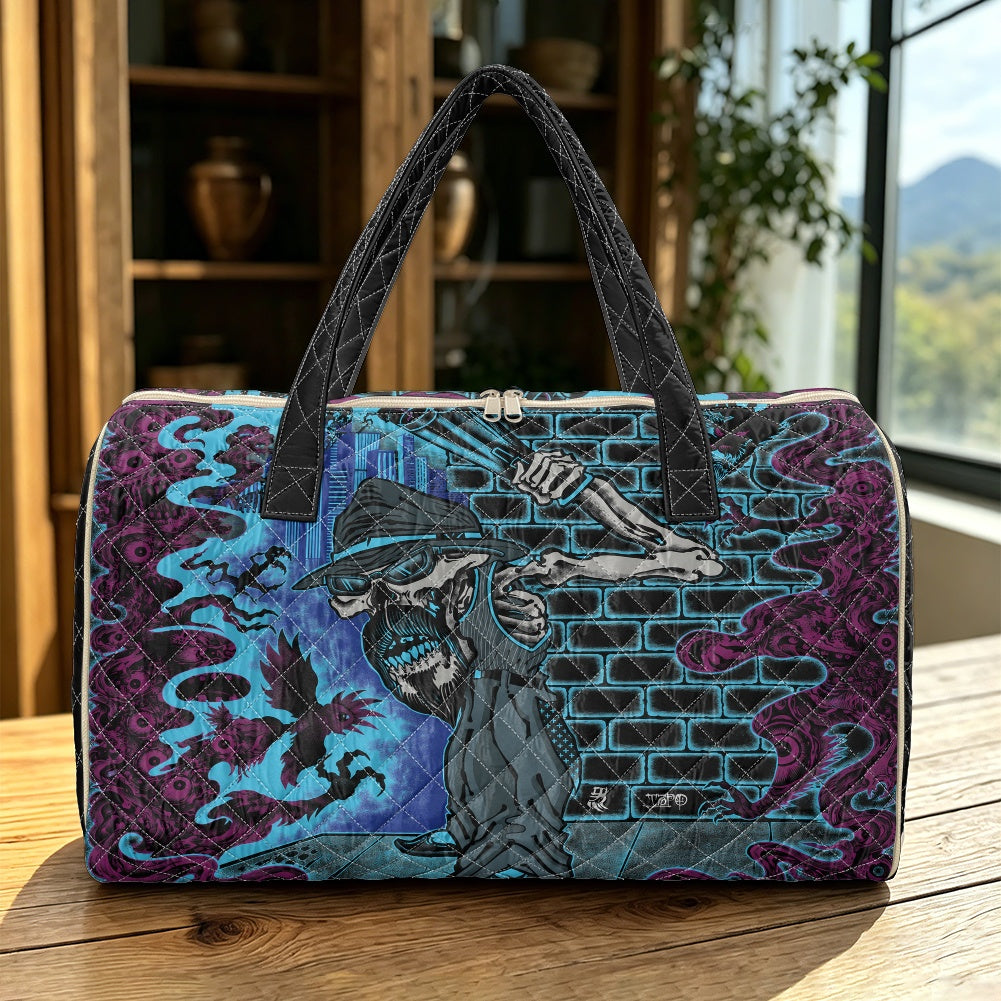 The Last Cholo Simple quilted luggage bag