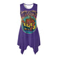 ONI Women's sleeveless round neck irregular skirt