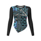 The Last Cholo Long-sleeved round neck irregular slim fit bottoming shirt