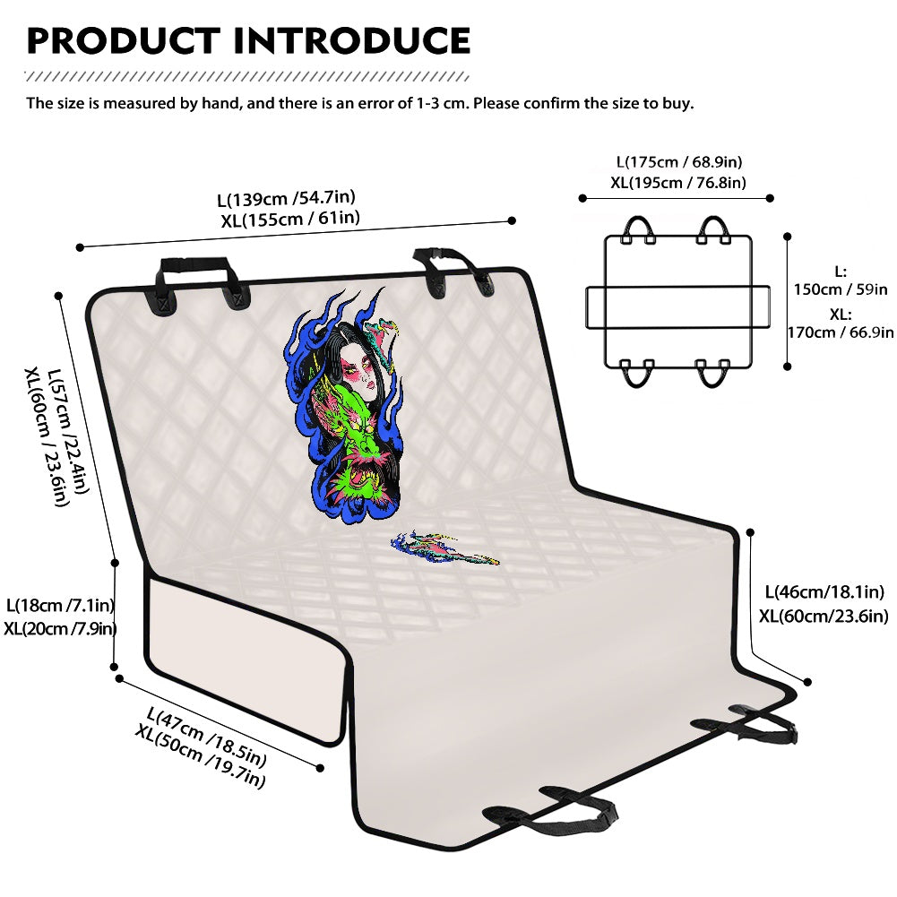 Dragon Lady Car back seat mat (quilted version)