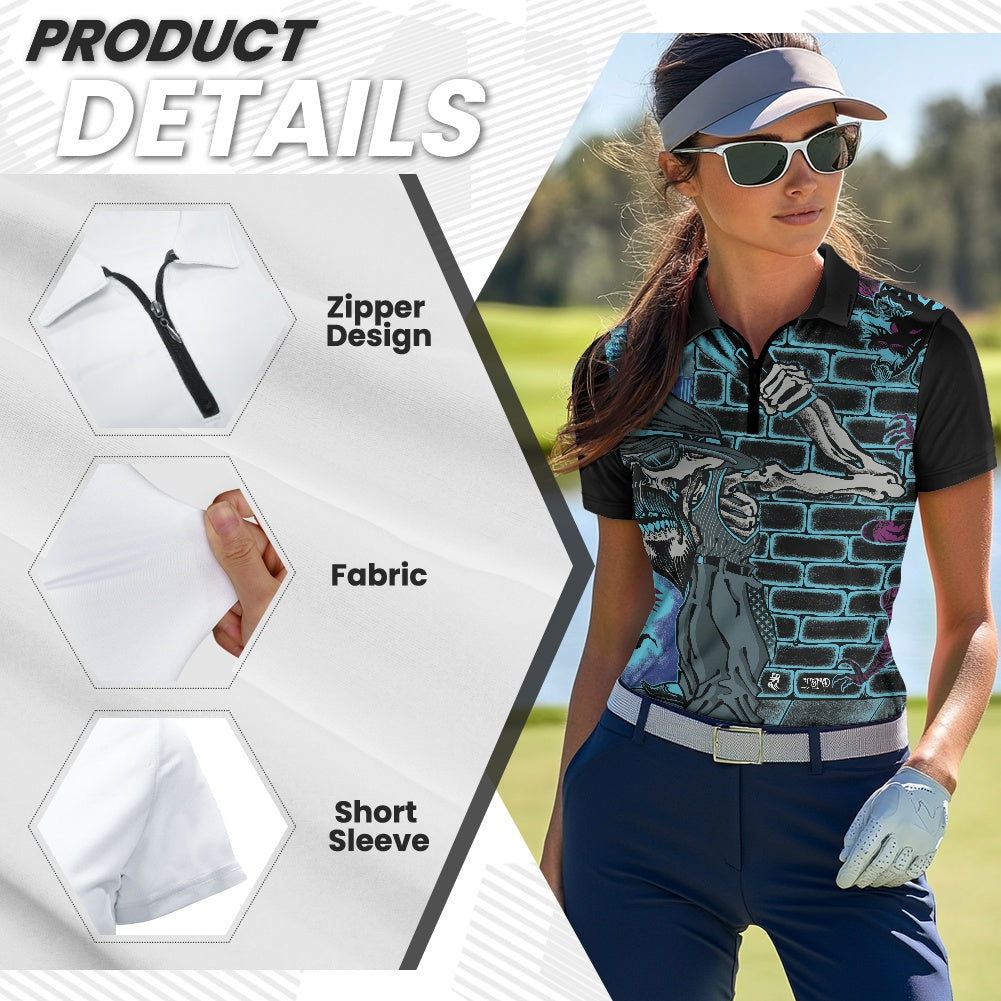 The Last Cholo Women's Short Sleeve Golf Shirt
