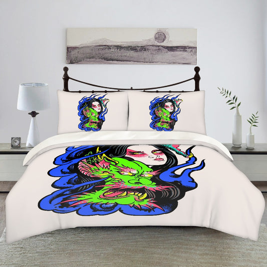 Dragon Lady polyester quilt cover