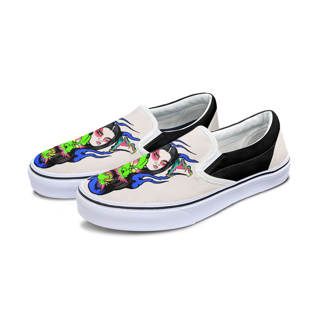 Dragon Lady Pedal canvas shoes
