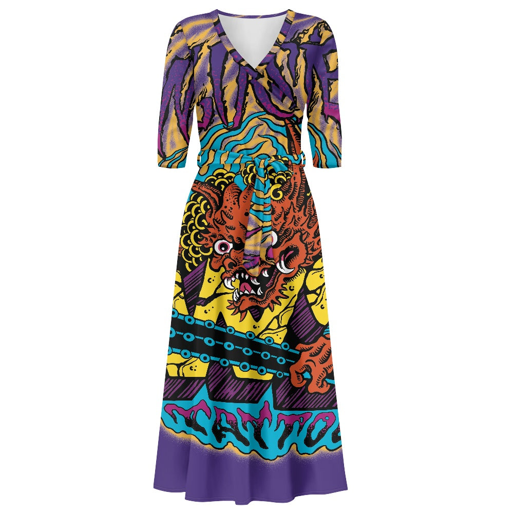 ONI V-neck Maxi Dress