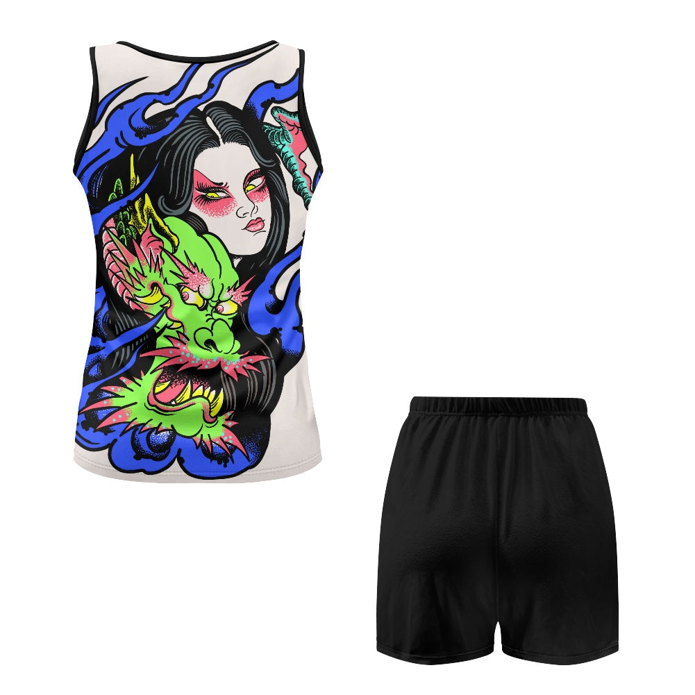 Dragon Lady Women's Sleeveless Pajama Set
