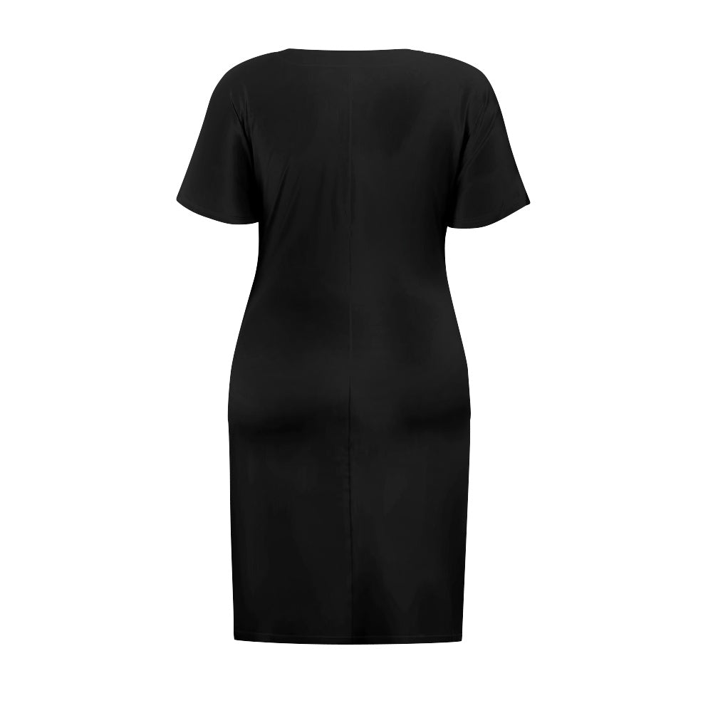 Dragon Lady Women's Short Sleeve Plus Size Dress