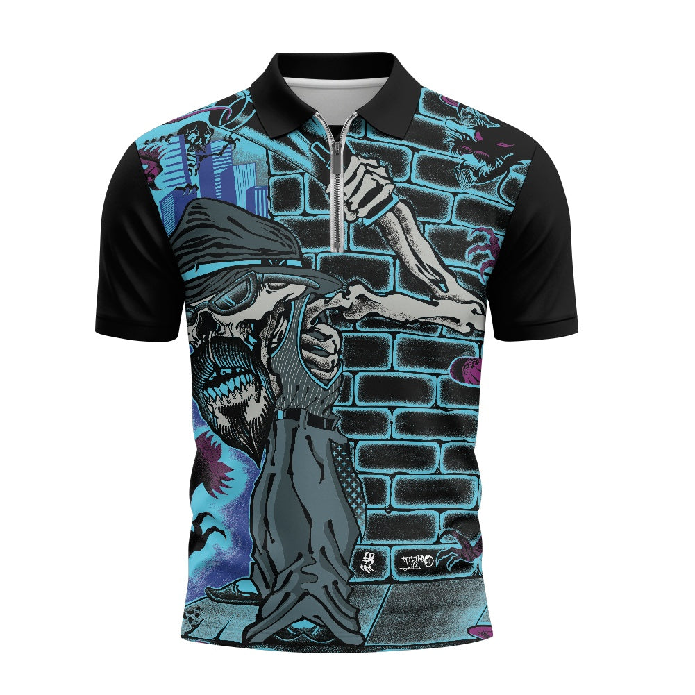 The Last Cholo Zipper Polo Shirt