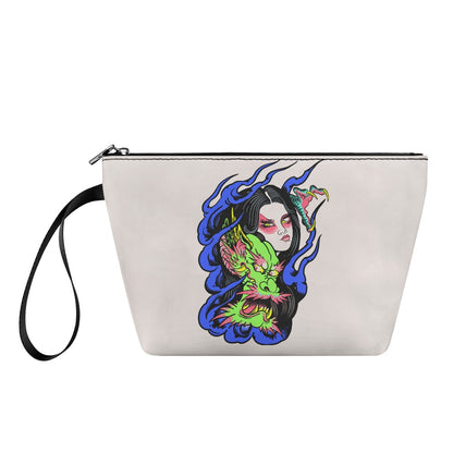 Dragon Lady Women's simple flat cosmetic bag